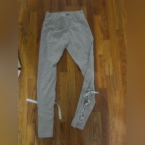 Puma Gray Leggings with Ribbon Accents